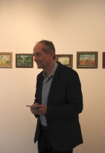 Autor wystawy - Andrzej Luciski w dniu wernisau 5 VII 2013 r.