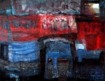 Dorota Sandecka, b.t., olej, akryl, ptno, 100 x 130 cm, 2012 r.