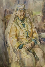 Krymska Karaimka, akwarela, 84 x 57 cm, 2012 r.