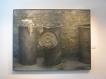 Maciej Bernhardt - Malarstwo - Galeria BWA w Sandomierzu, fragment wystawy, Garbage bins, olej, ptno, 125 x 160 cm, 1982-83 r.