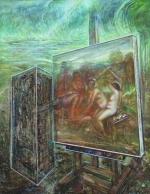 Zbigniew Woniak, The Tempest, olej na ptnie, 95 x 75 cm, 2014 r.