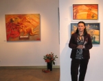 Autorka wystawy - Marzena Sroczyska-Gudajczyk, wernisa, 25.09.2015 r.