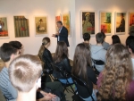 Spotkanie edukacyjne kuratora wystawy Jana Szymaskiego z modzie, 27.04.2015